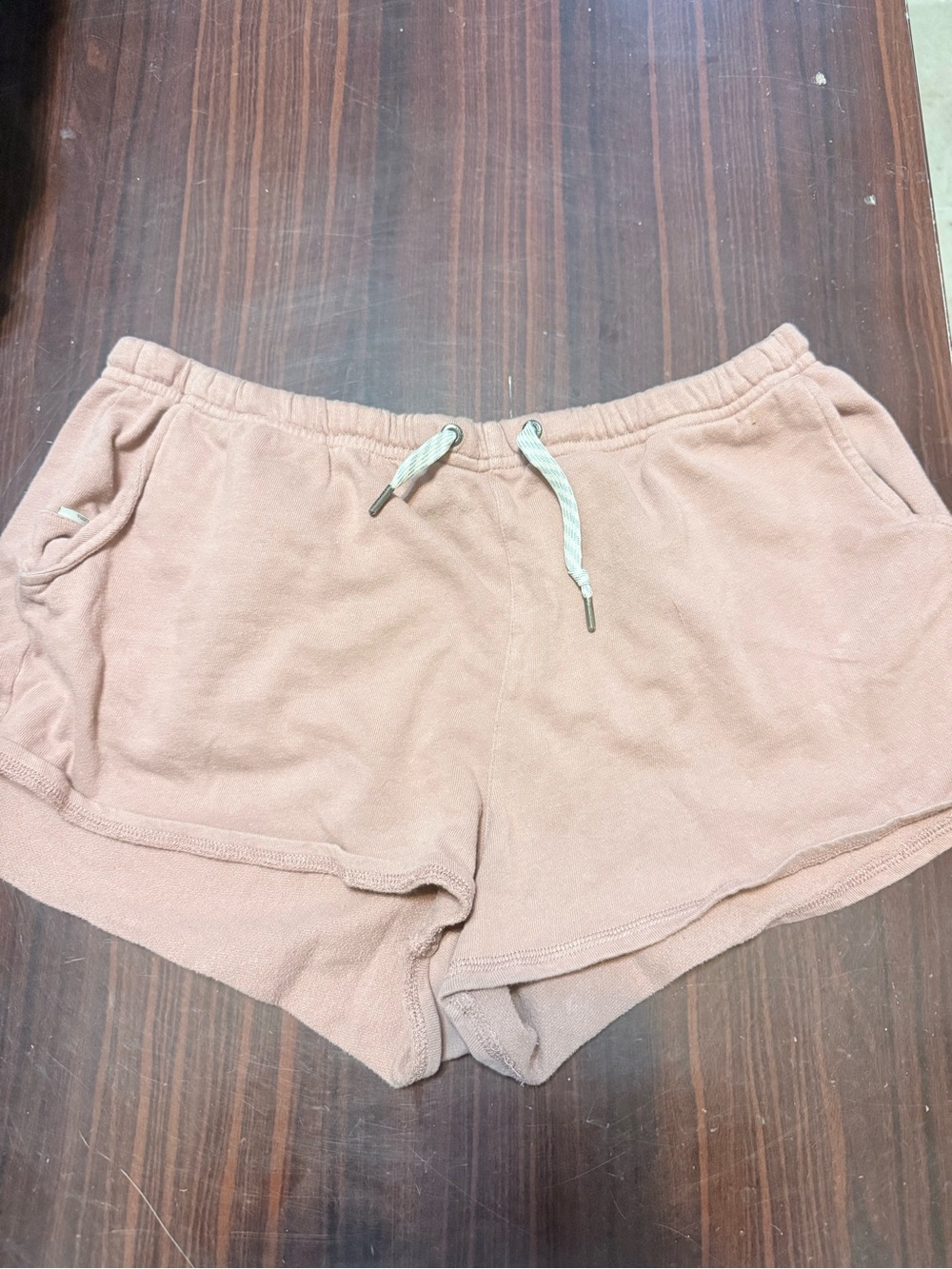 Vuori Rose Pink Terry Drawstring Athletic Shorts